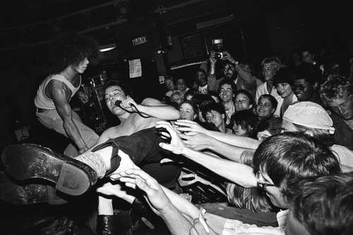 Jello Biafra of The Dead Kennedys performs live at The People's Temple in 1978 in San Francisco, California.